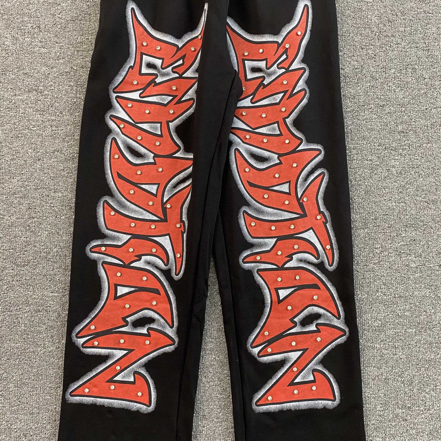 Mixed Emotion Graffiti Sweatpants Black