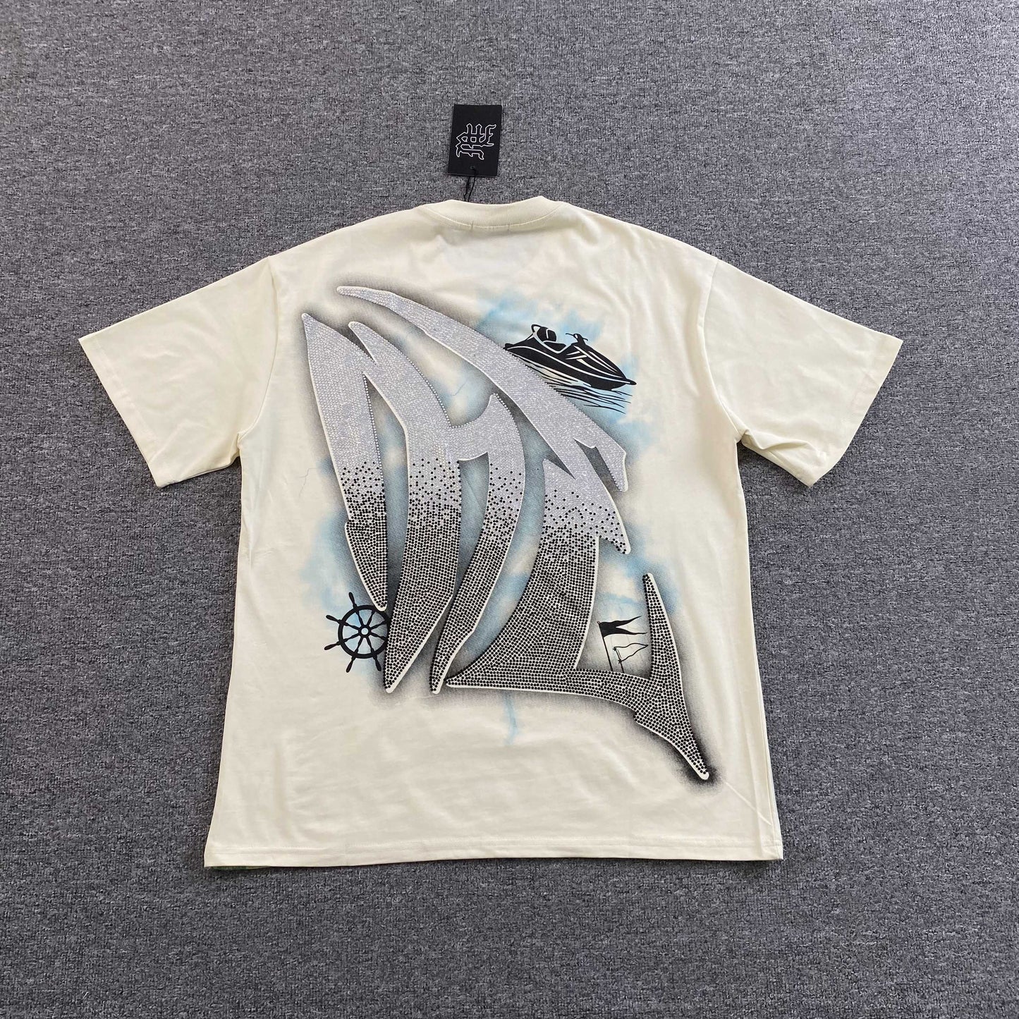Mixed Emotion Jetski Tee Cream