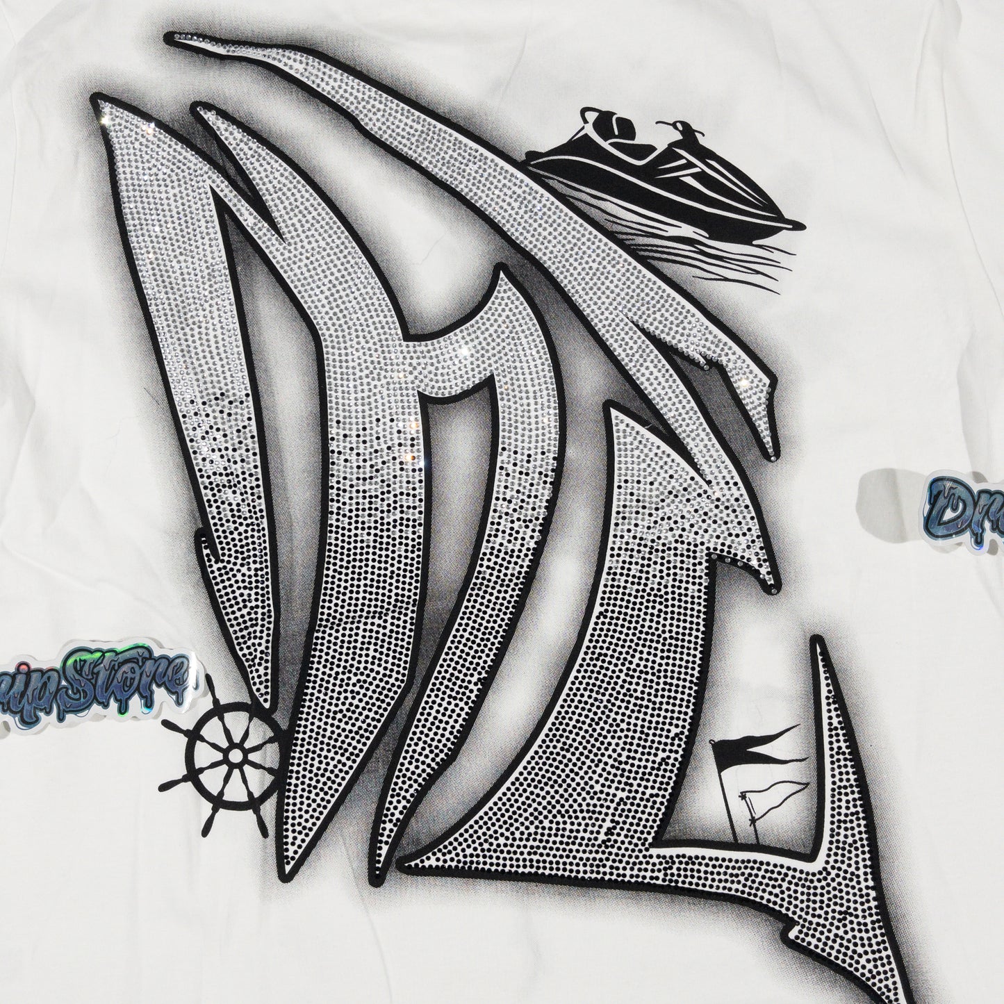 Mixed Emotion Jetski Tee White