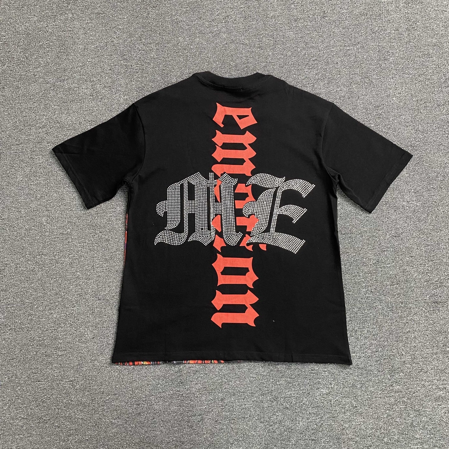 Mixed Emotion Octopus Rhinestone Tee Black