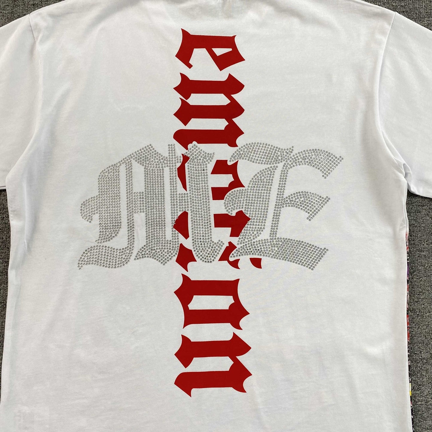 Mixed Emotion Octopus Rhinestone Tee White