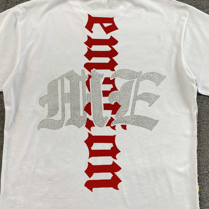 Mixed Emotion Octopus Rhinestone Tee White