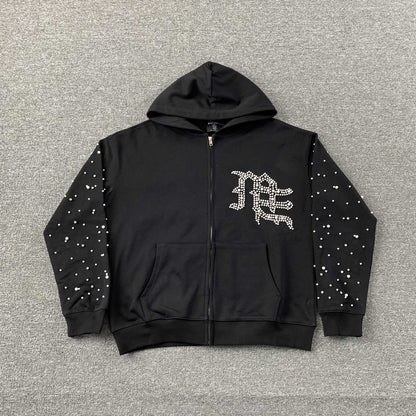 Mixed Emotion Pearl Tracksuit Black