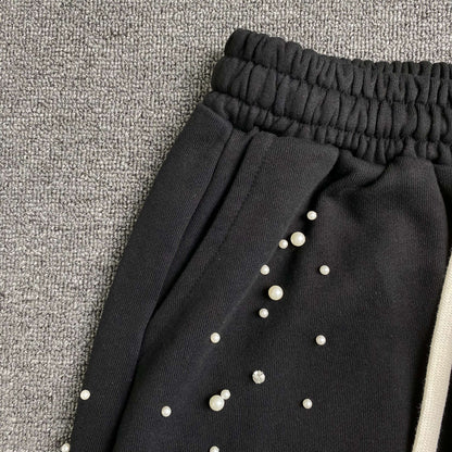 Mixed Emotion Pearl Sweatpants Black
