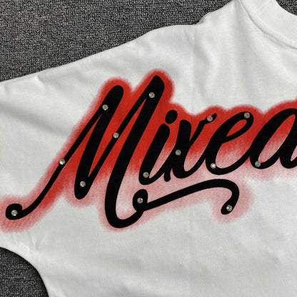 Mixed Emotion Pearl Tee White