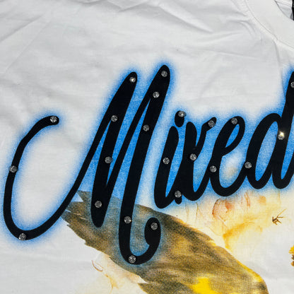 Mixed Emotion Pearl Tee White