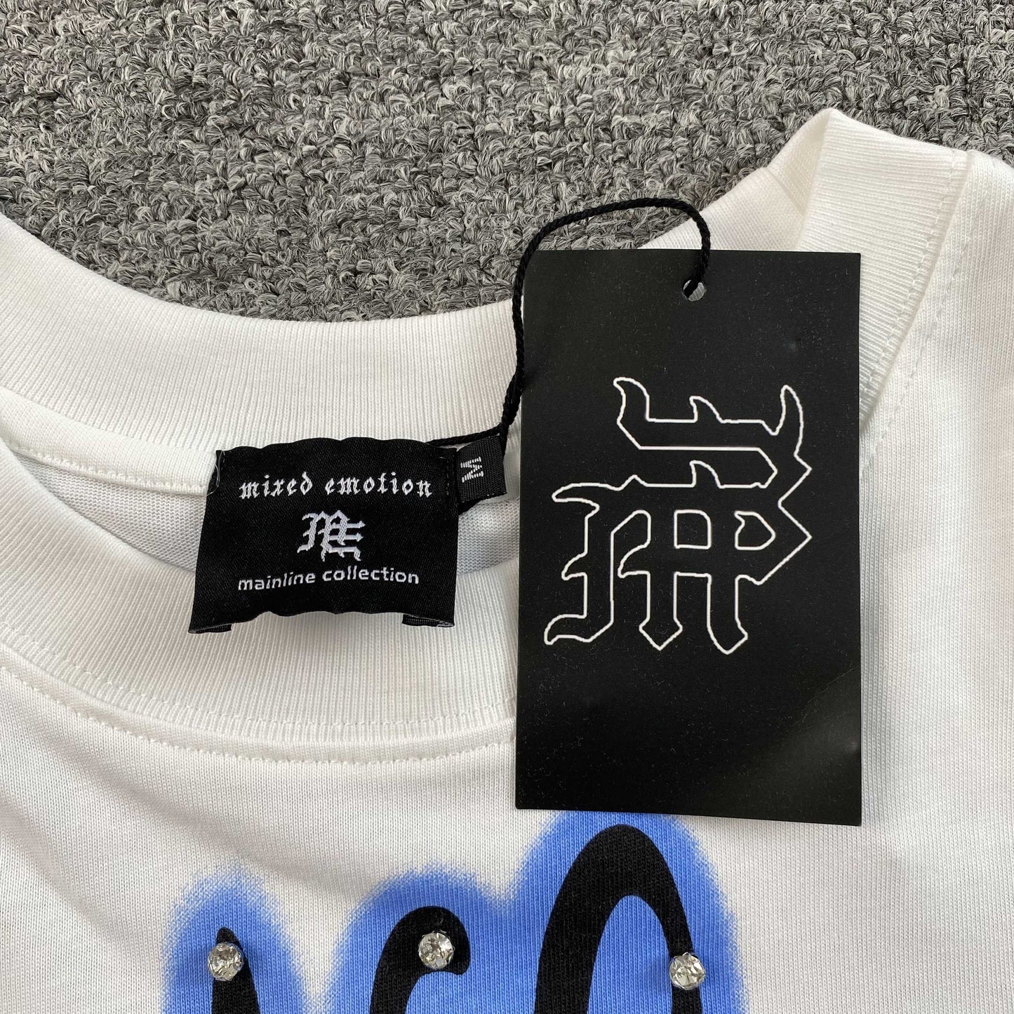 Mixed Emotion Pearl Tee White