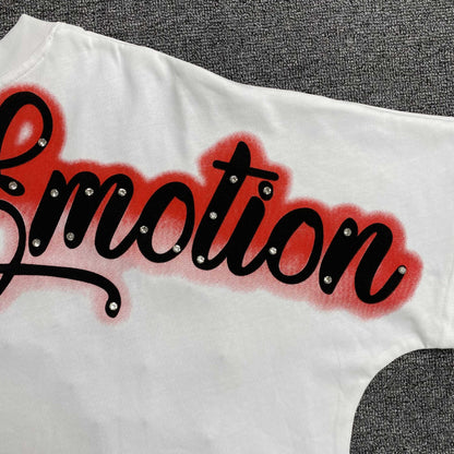 Mixed Emotion Pearl Tee White