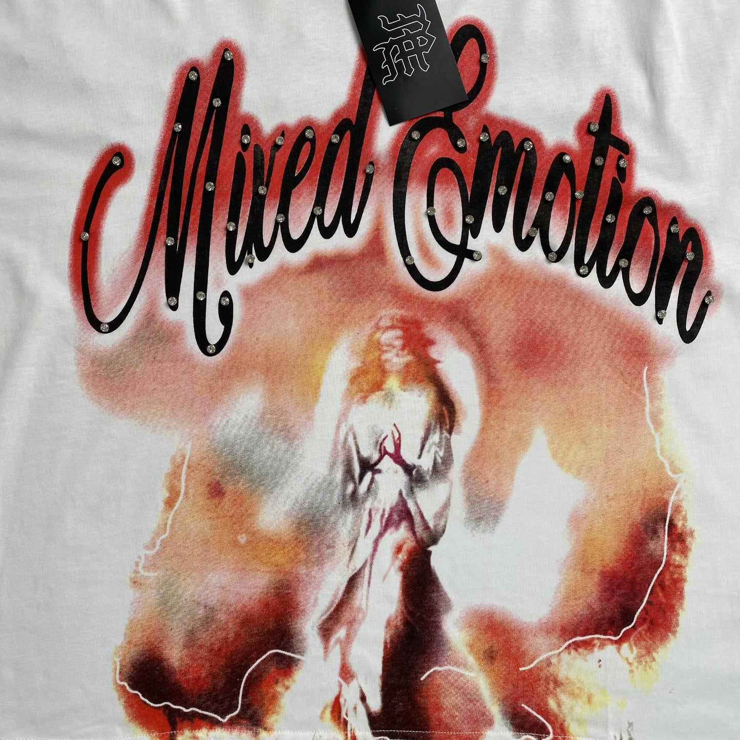 Mixed Emotion Pearl Tee White