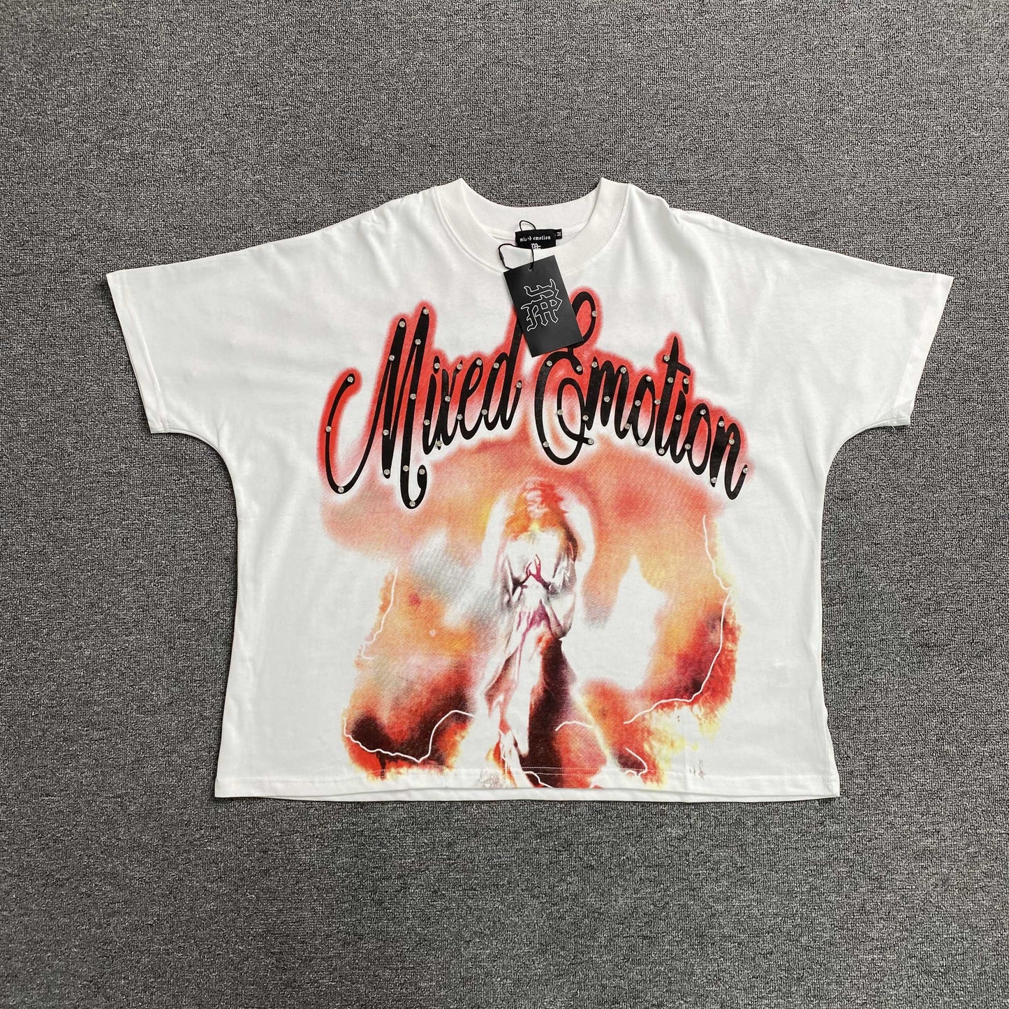Mixed Emotion Pearl Tee White