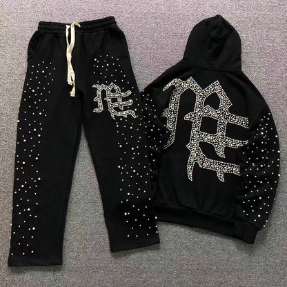 Mixed Emotion Pearl Tracksuit Black