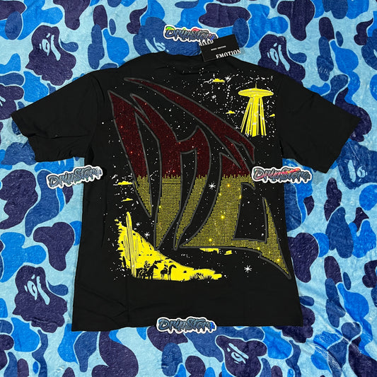 Mixed Emotion Ranger Rhinestone Tee Black