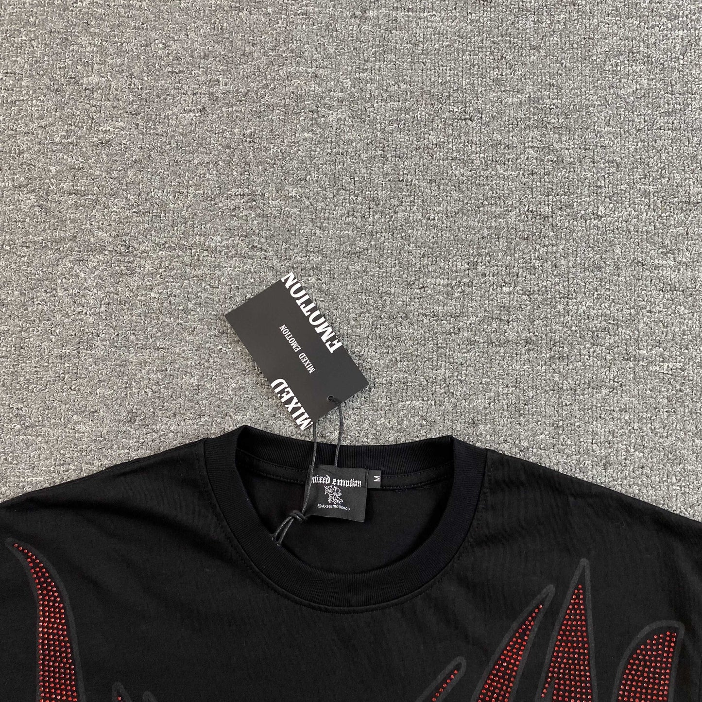 Mixed Emotion Ranger Rhinestone Tee Black