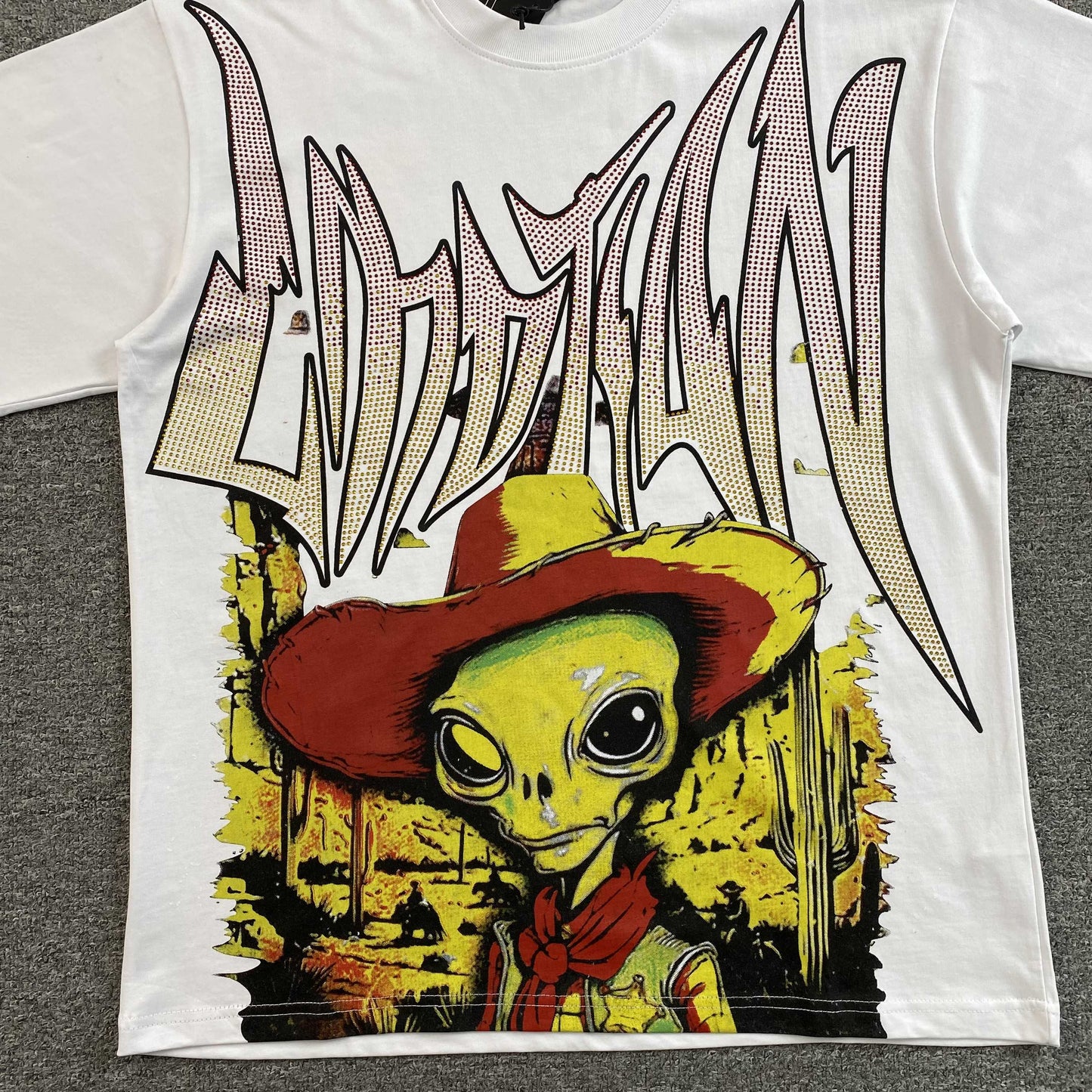 Mixed Emotion Ranger Rhinestone Tee White