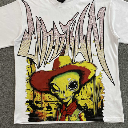 Mixed Emotion Ranger Rhinestone Tee White