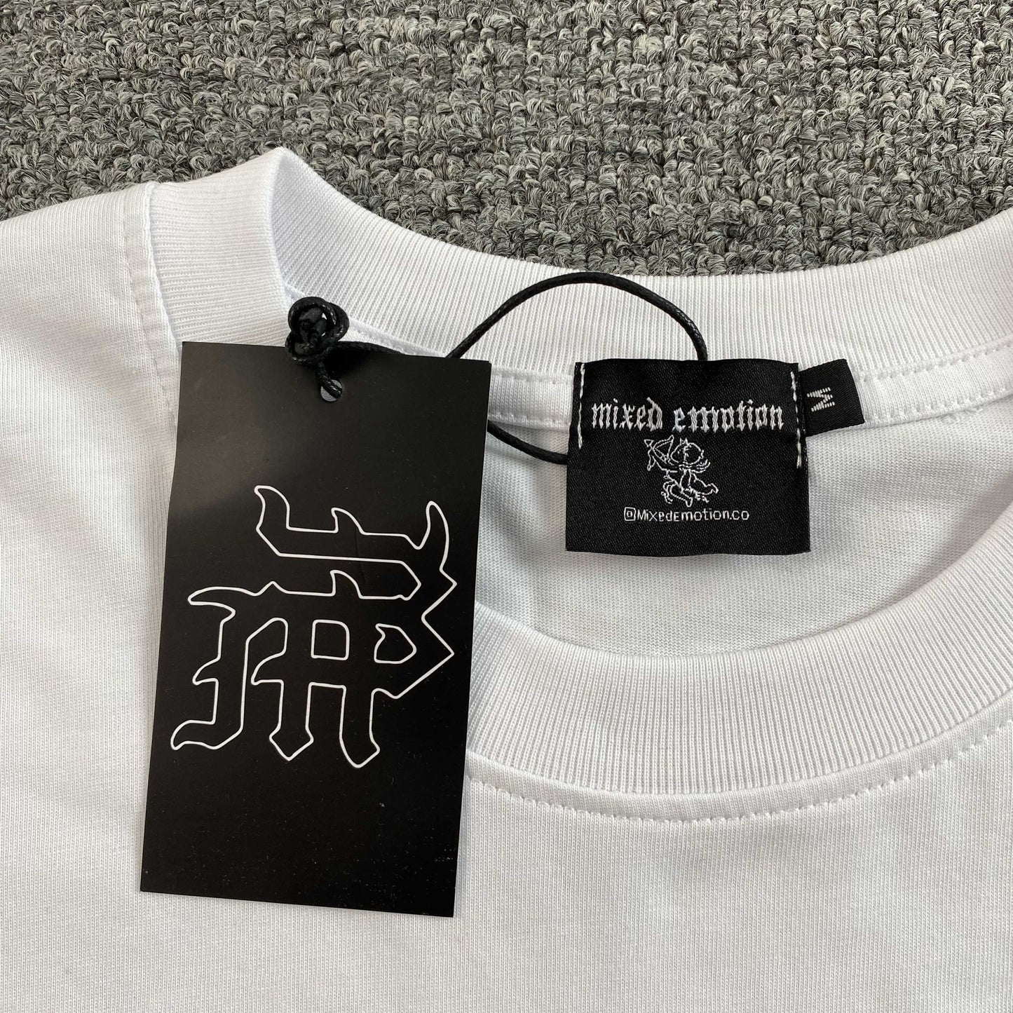Mixed Emotion Ranger Rhinestone Tee White