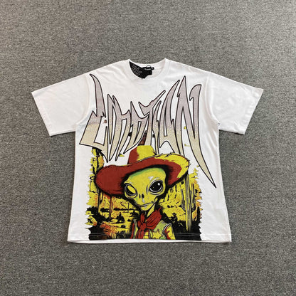 Mixed Emotion Ranger Rhinestone Tee White
