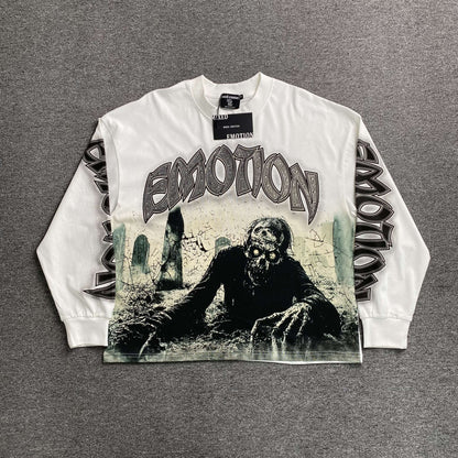 Mixed Emotion Resurrection Long Sleeve Tee White