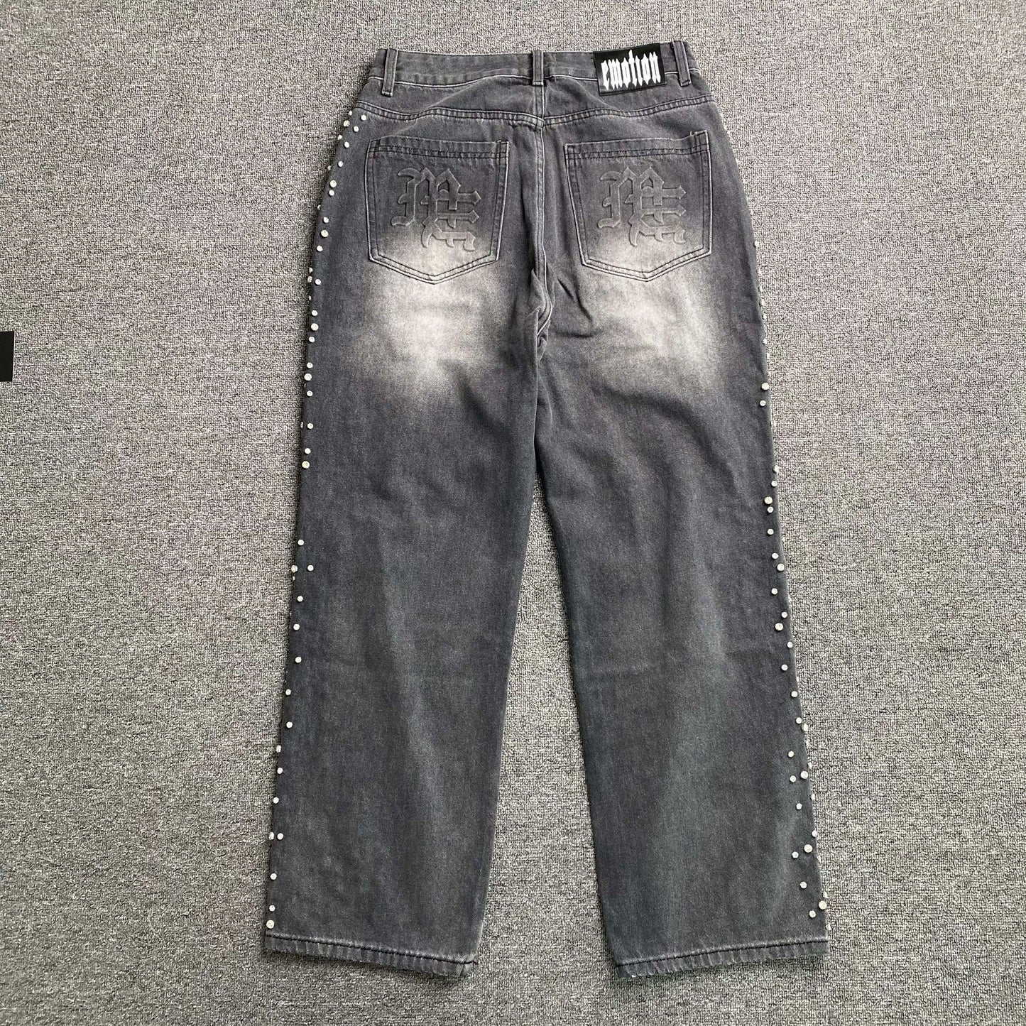 Mixed Emotion Stone Jeans Black