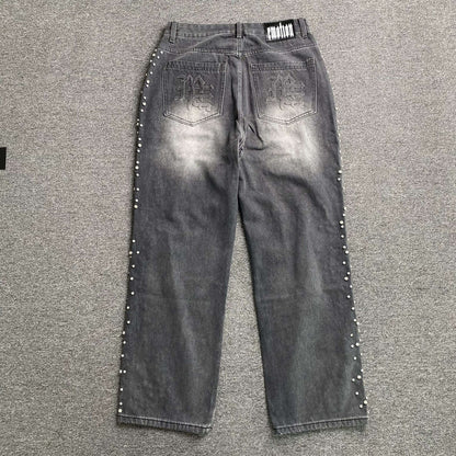 Mixed Emotion Stone Jeans Black