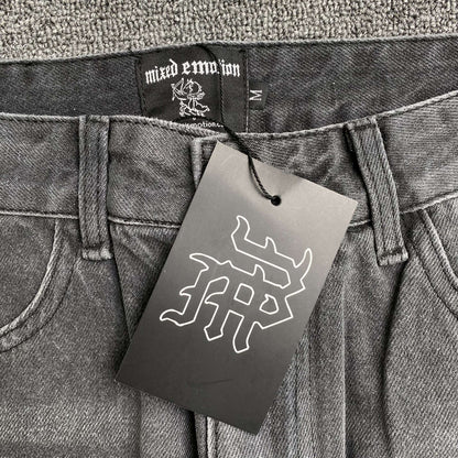 Mixed Emotion Stone Jeans Black