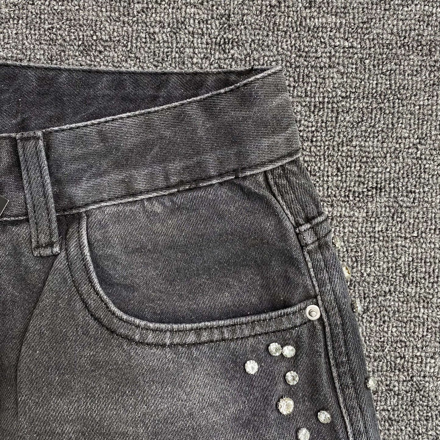 Mixed Emotion Stone Jeans Black