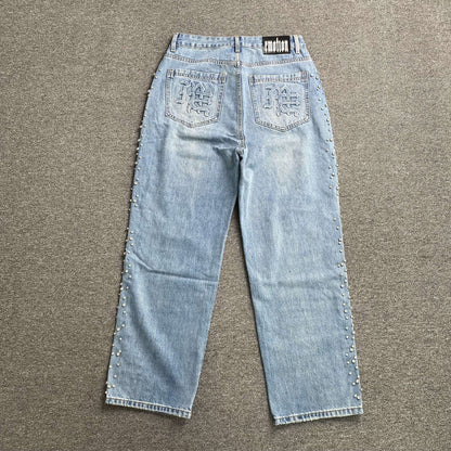 Mixed Emotion Stone Jeans Blue