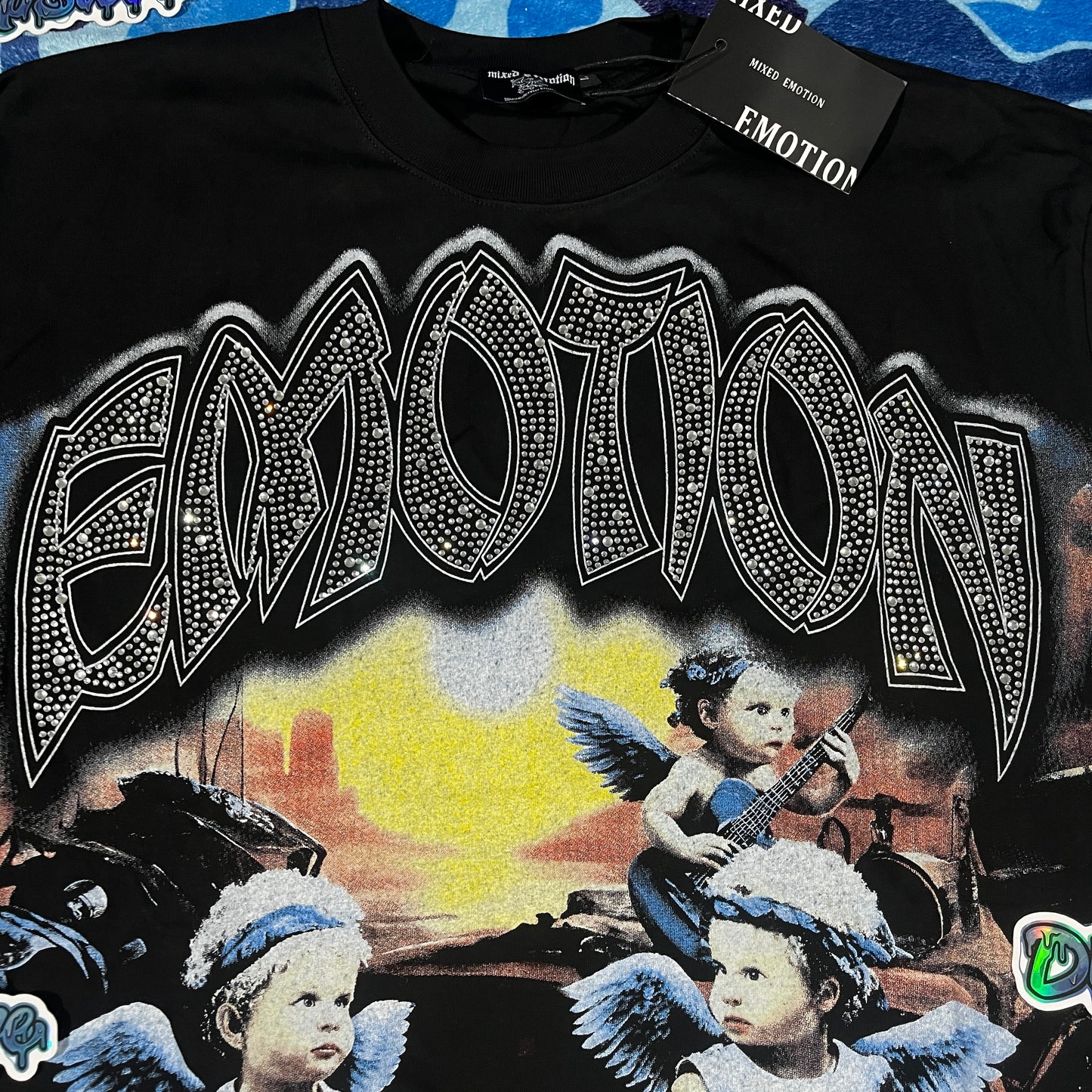 Mixed Emotion Sunrise Long Sleeve Tee Black