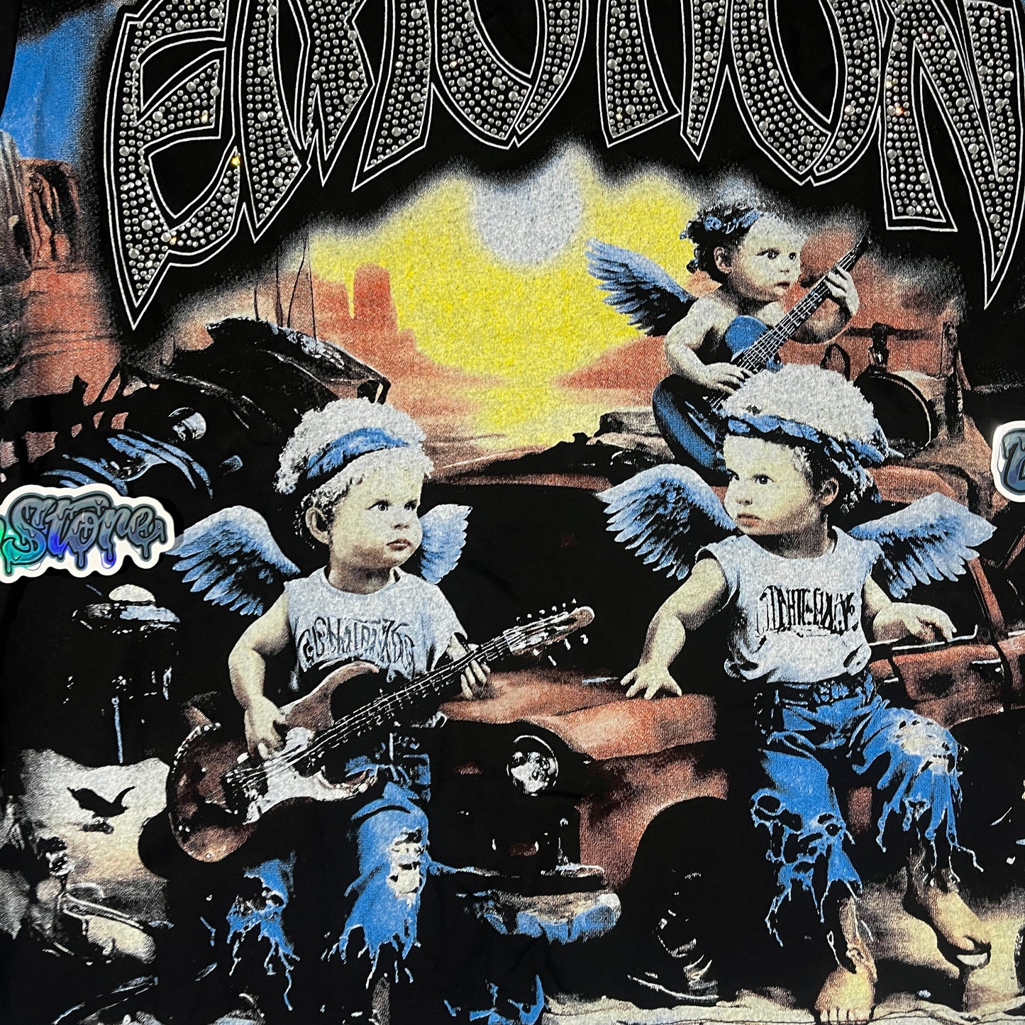 Mixed Emotion Sunrise Long Sleeve Tee Black
