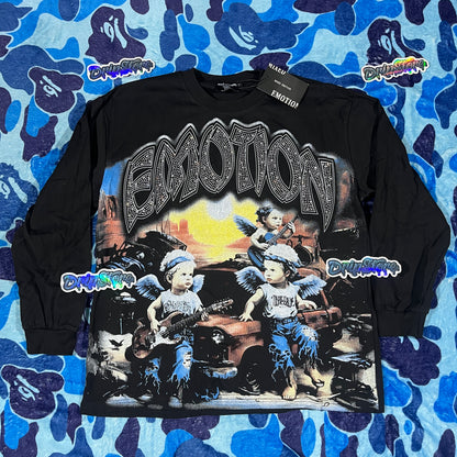 Mixed Emotion Sunrise Long Sleeve Tee Black