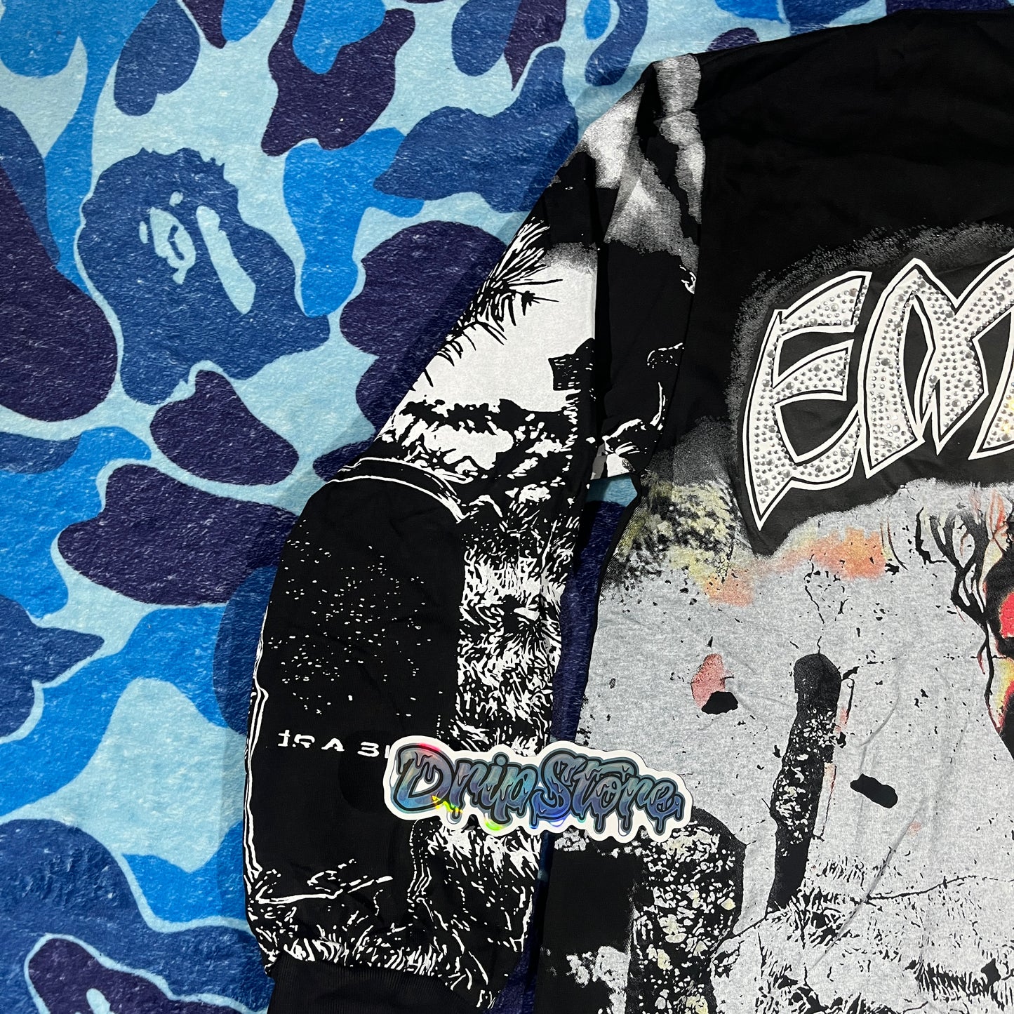 Mixed Emotion Tombstone Long Sleeve Tee Black