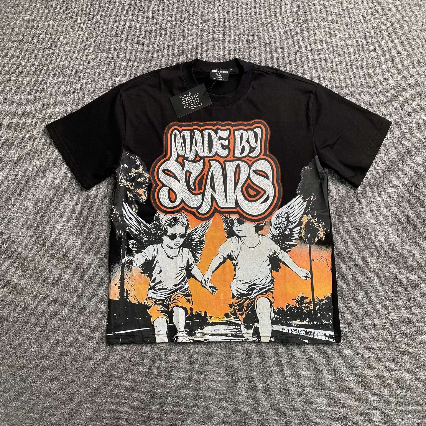 Mixed Emotion Twin Tee Black