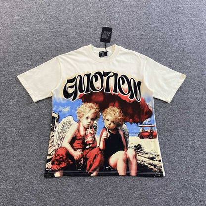 Mixed Emotion Twin Tee Cream