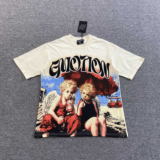 Mixed Emotion Twin Tee Cream