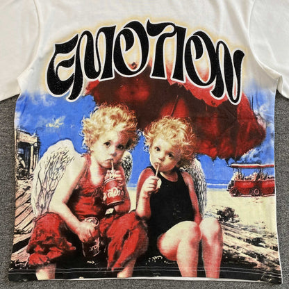 Mixed Emotion Twin Tee White