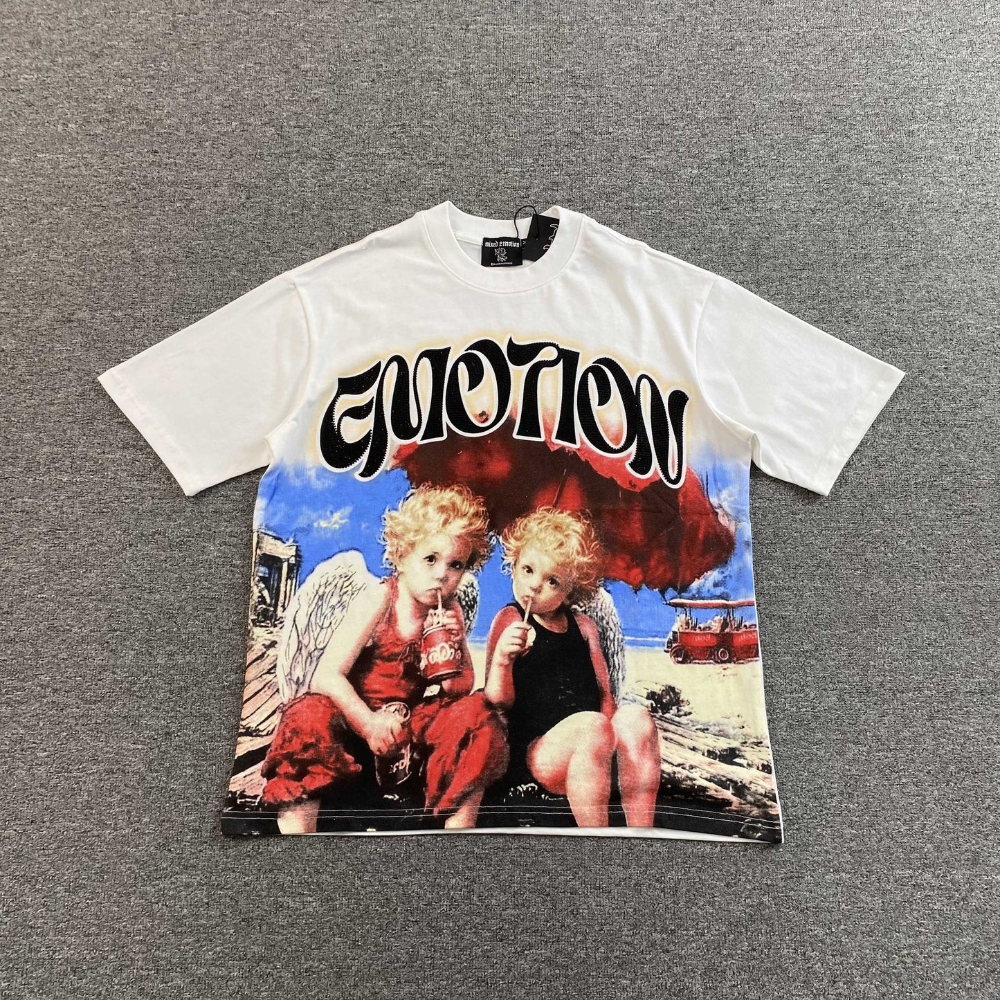 Mixed Emotion Twin Tee White