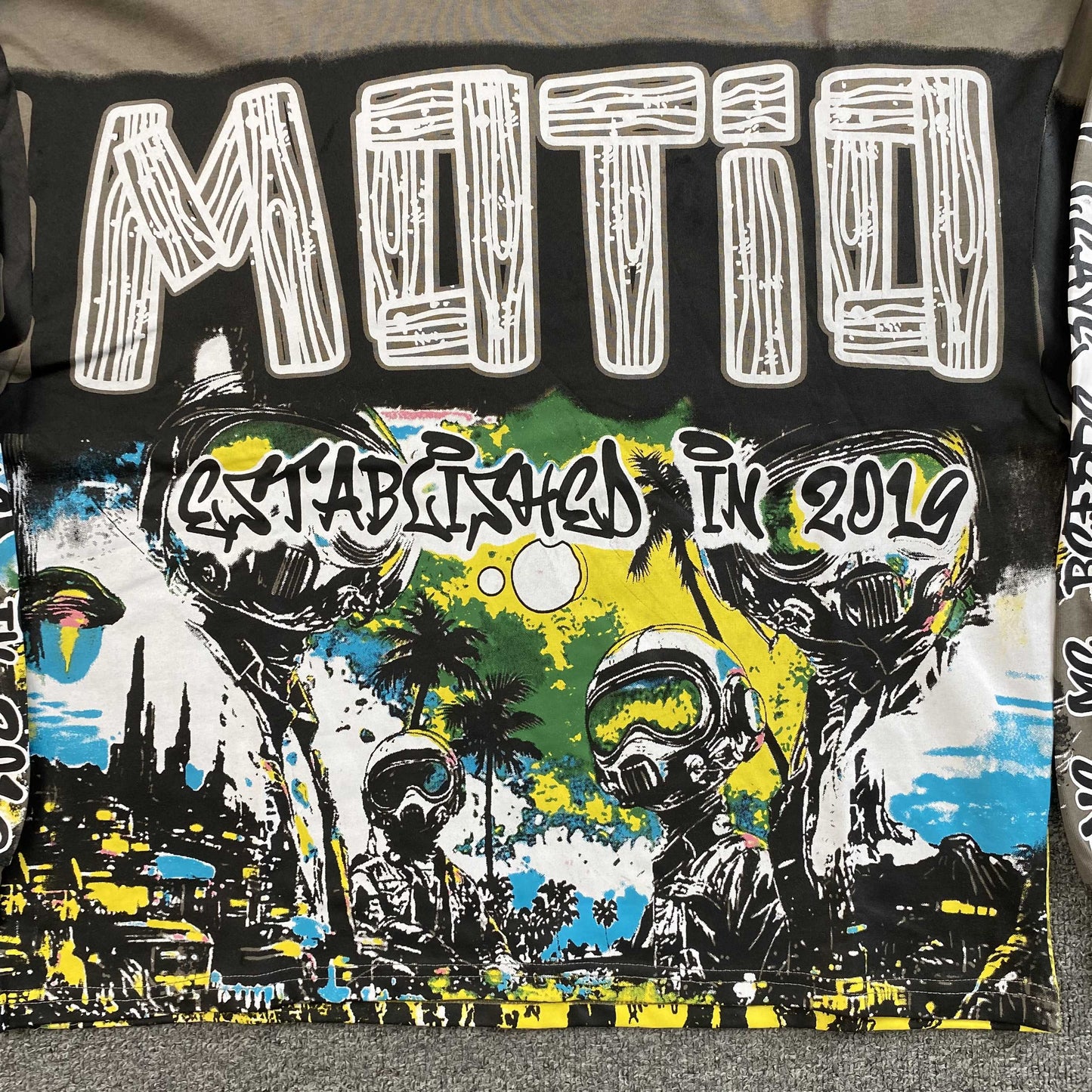 Mixed Emotion Ufo Long Sleeve Tee Grey