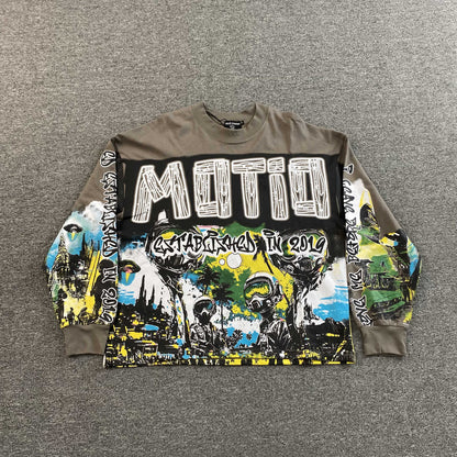 Mixed Emotion Ufo Long Sleeve Tee Grey