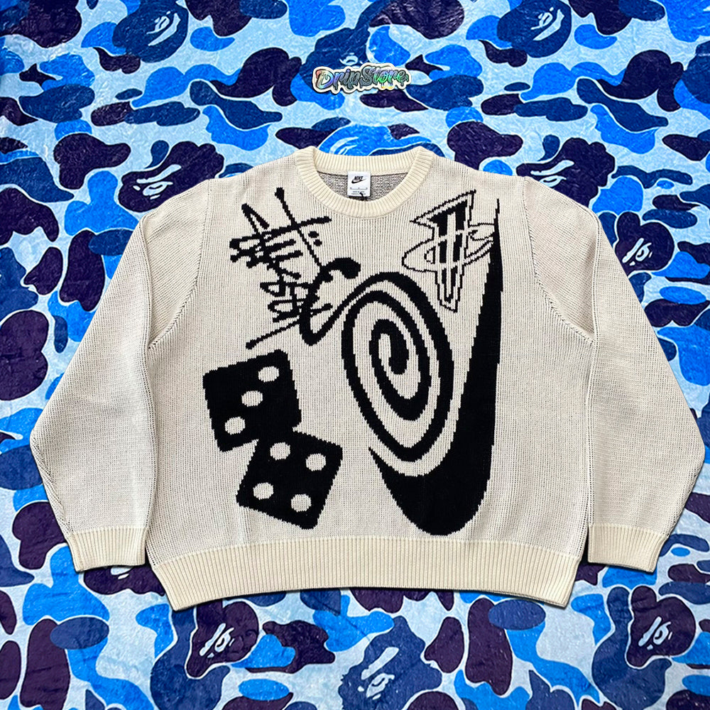 nike-x-stussy-knit-sweater-natural-Drip Store Argentina