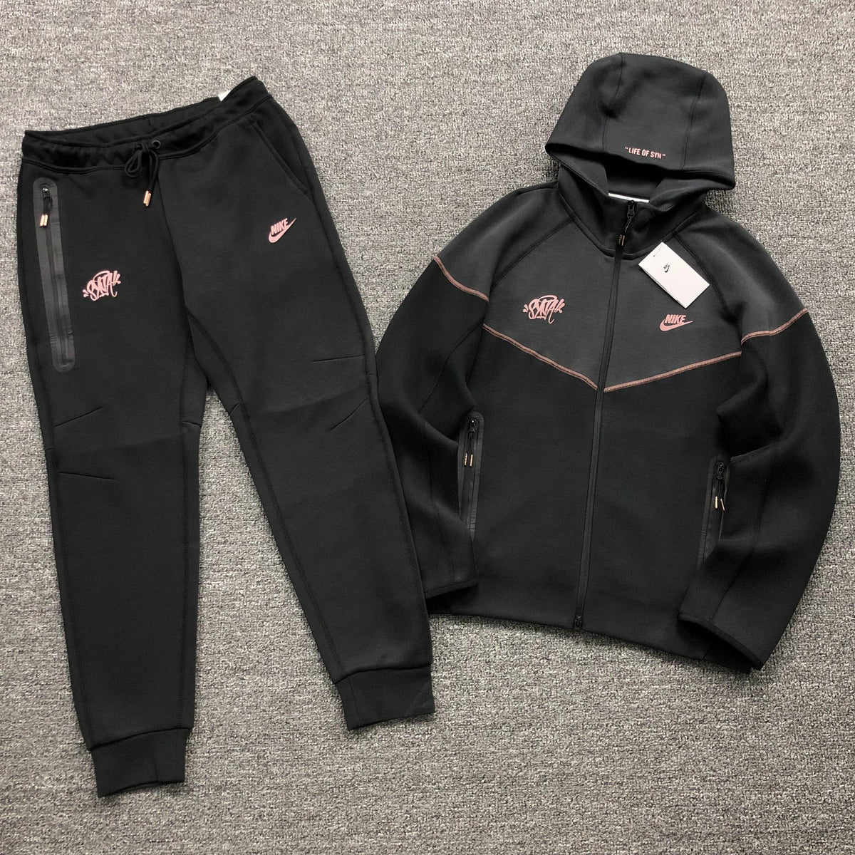 Nike X Syna World Tech Fleece Tracksuit Black – Drip Store Argentina