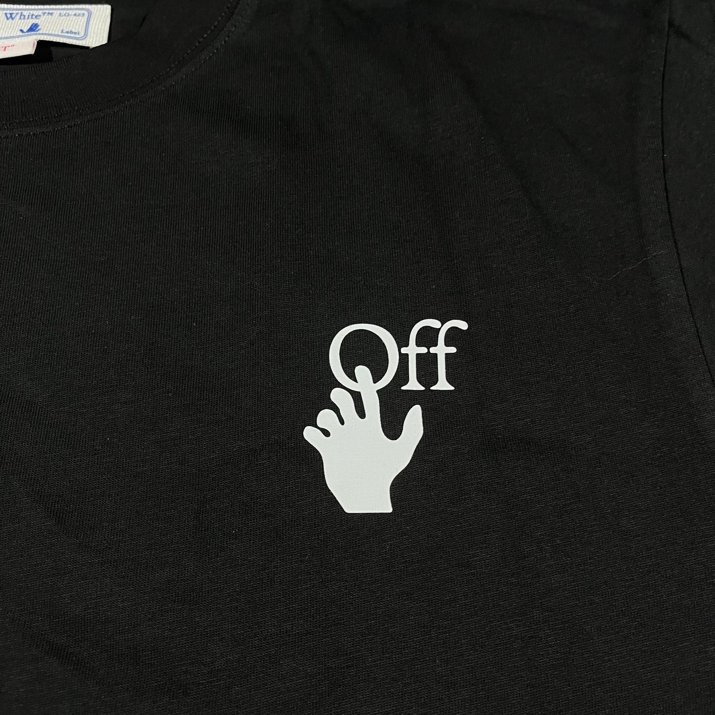 Off White Airport Tape Tee Black