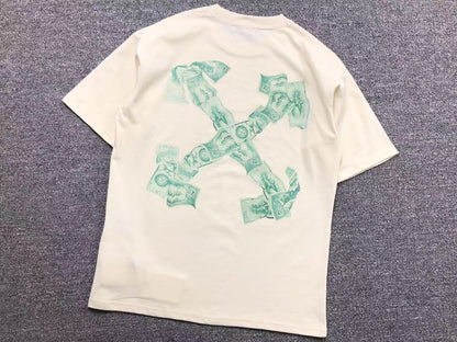 off-white-arrow-cash-tee-beige-Drip Store Argentina