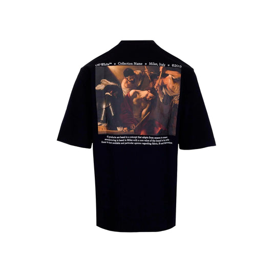 OFF-WHITE CARAVAGGIO THE CROWNING WITH THORNS T-SHIRT BLACK-Drip Store Argentina