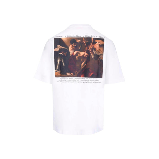 OFF-WHITE CARAVAGGIO THE CROWNING WITH THORNS T-SHIRT WHITE-Drip Store Argentina