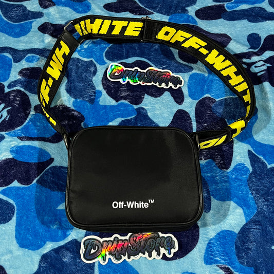 Off White Crossbody Bag Black