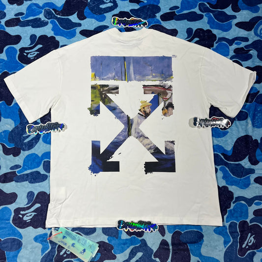Off White Diag Arrows Monet Tee White