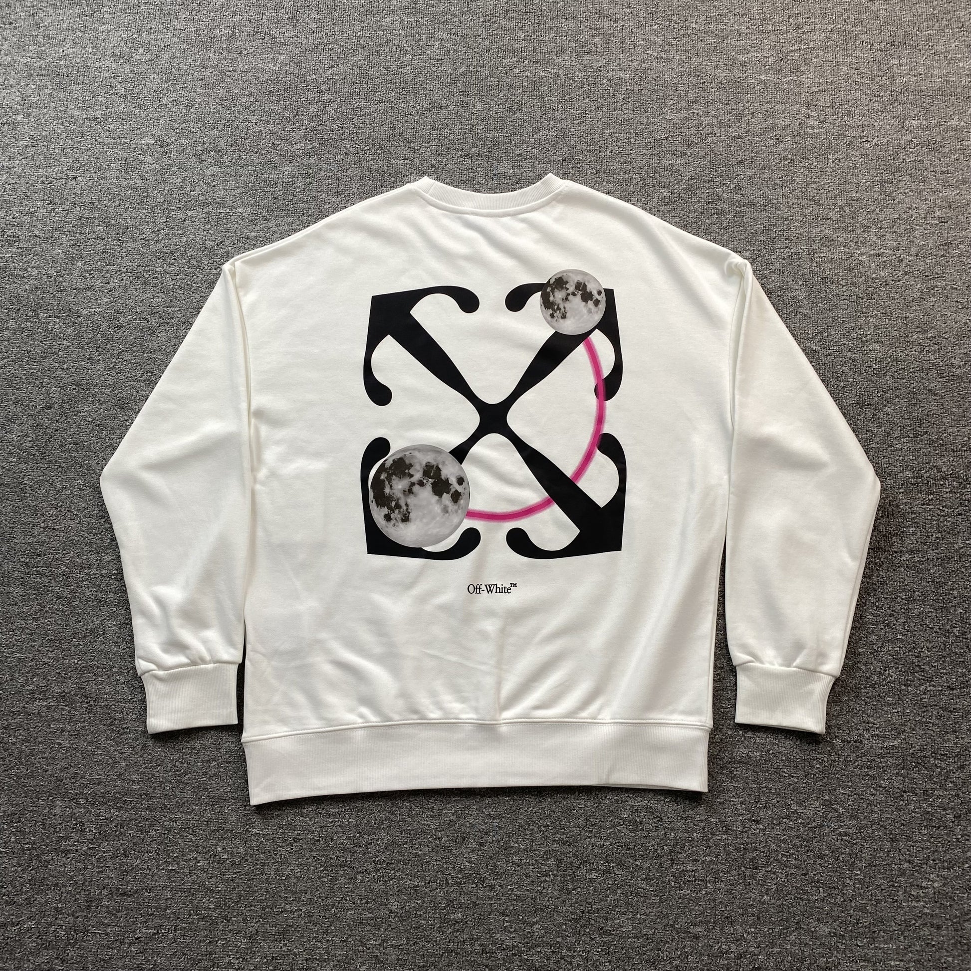 off-white-double-moon-arrow-crewneck-white-Drip Store Argentina