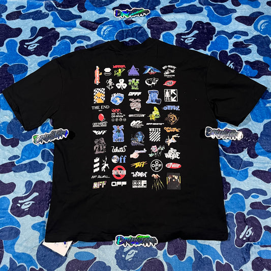 Off White Logic Logos Tee Black