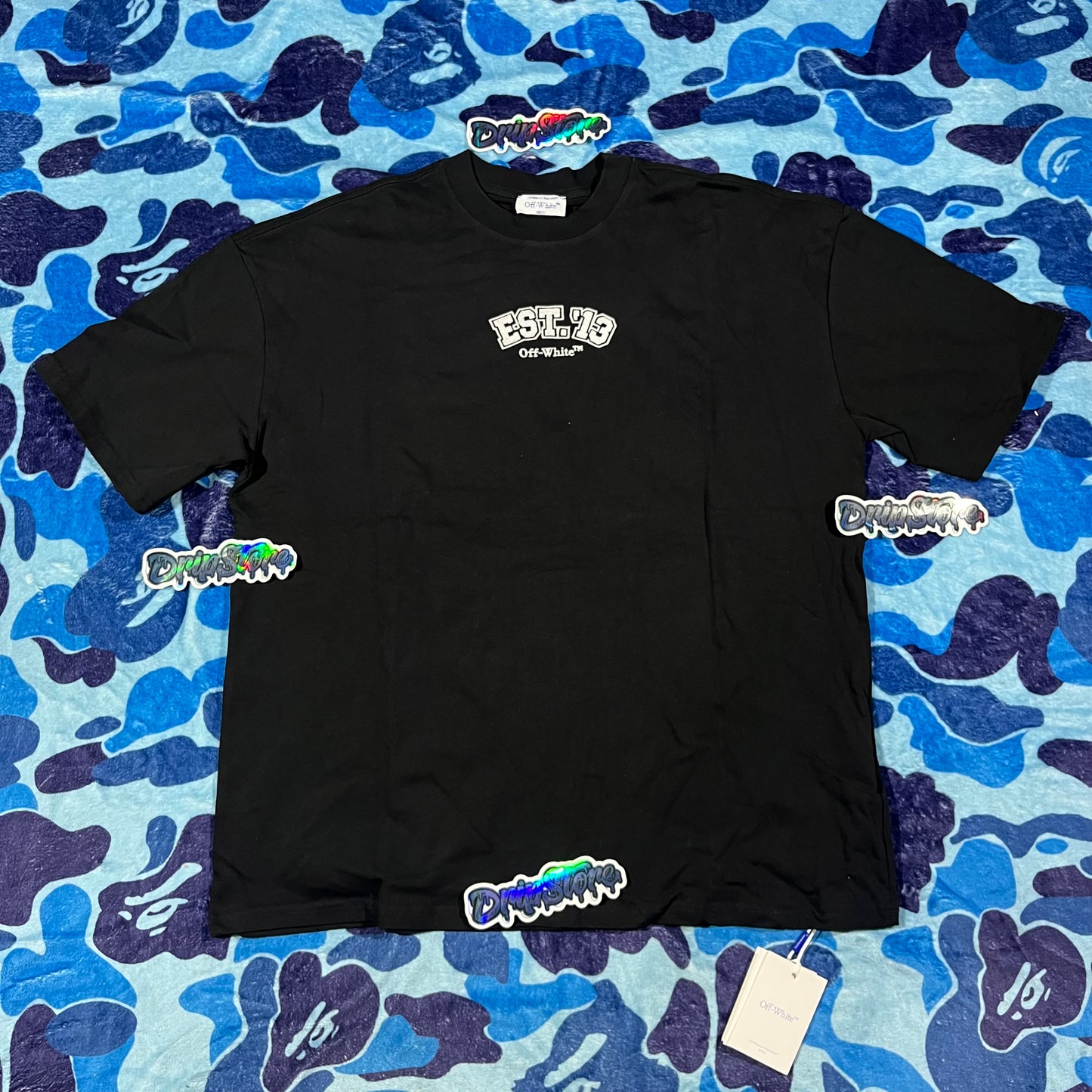 Off White Logic Logos Tee Black