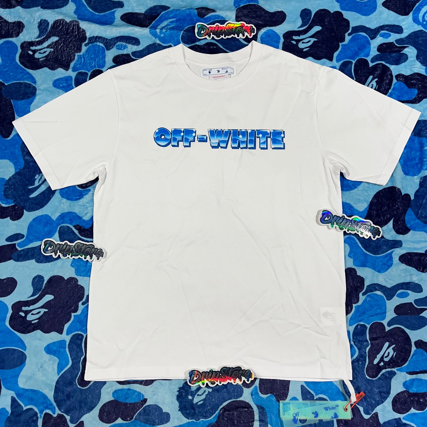 Off White Metal Arrow Tee White